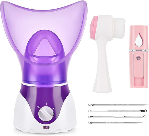 LumiGlowPro Facial Steamer | Deep Pore Cleansing & Hydration for Glowing Skin